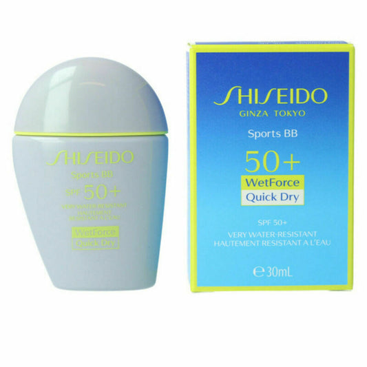 Crème Make-up Base Sports BB Shiseido Sports BB SPF50+ SPf 50+ Very Dark Spf 50 30 ml (30 ml)