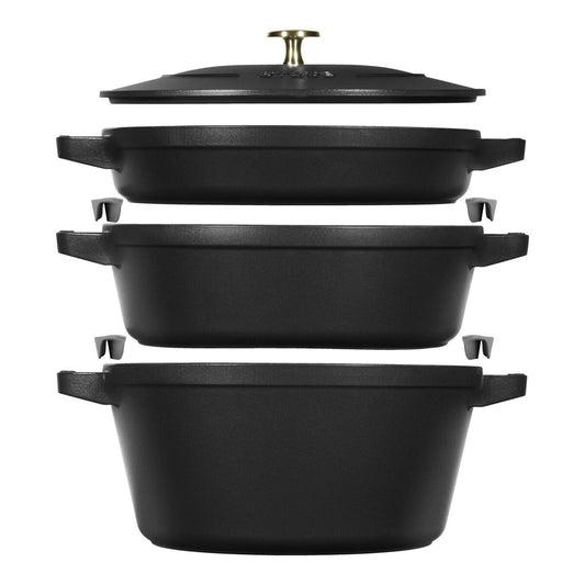 Saucepan Zwilling La Cocotte Black Cast Iron 1 Piece Ø 24 cm 1 kg 4,2 L (1 Unit)