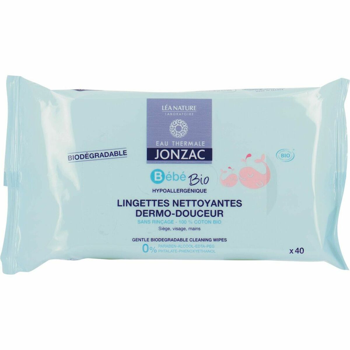 Moist Wipes Eau Thermale Jonzac 1336386 40 ml (40 uds) - Intimate hygiene - Eau Thermale Jonzac - Default Title