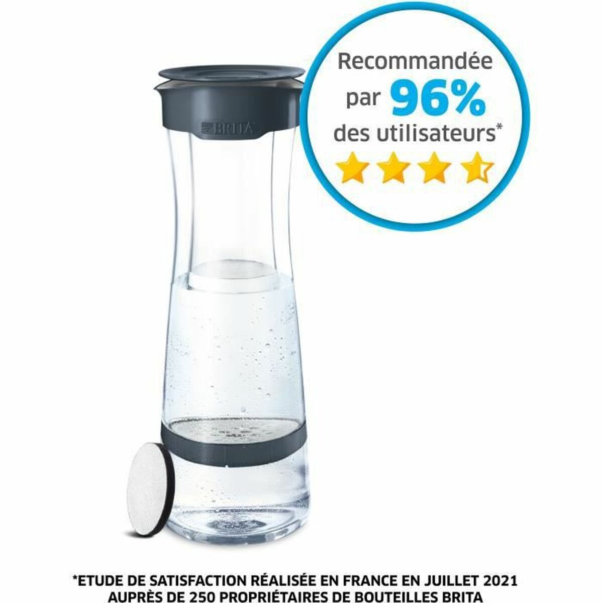 Filter bottle Brita CU CE 3 Dark grey