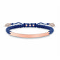 Ladies'Bracelet Thomas Sabo LBA0068-898-1 Blue Rose gold Silver