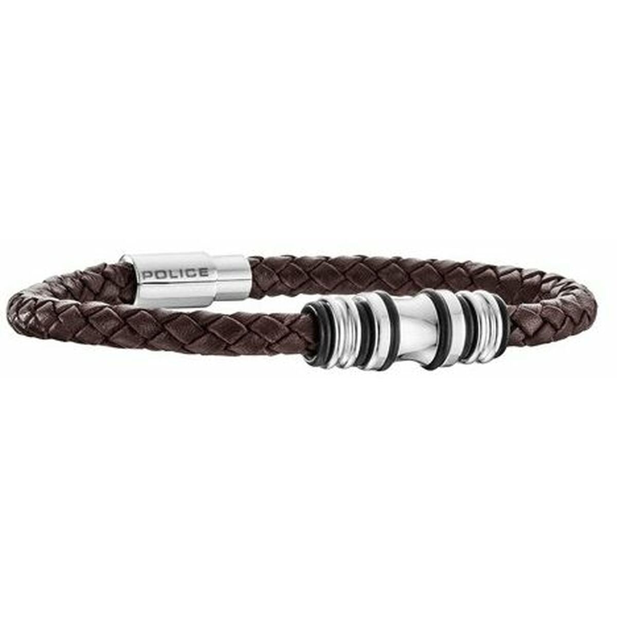 Pulsera de hombre Police PJ25488BLC.02A Cuero 19 cm