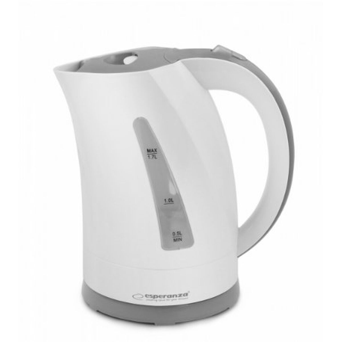 Kettle Esperanza EKK022  White Grey Stainless steel Plastic 2200 W 1,7 L