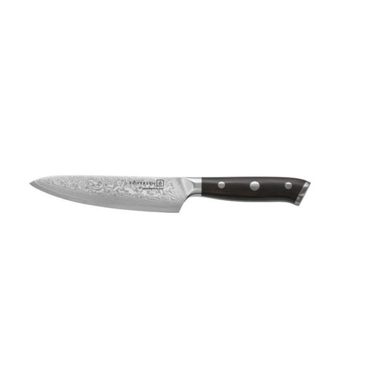 Kitchen Knife Kohersen Elegance Wood Damask-style stainless steel blades