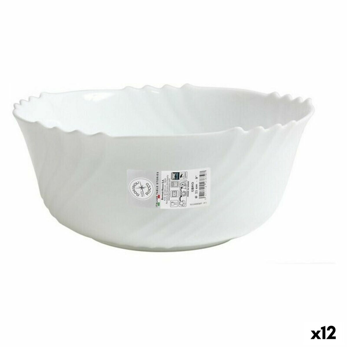 Salad Bowl Bormioli 402879FP9321990 (12 Units) (22,5 x 10 cm)