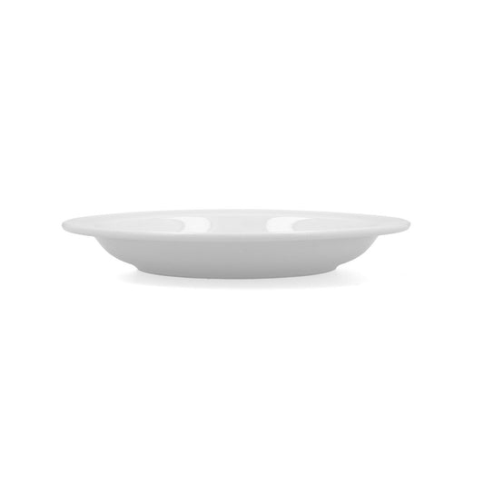 Deep Plate Bidasoa Glacial Ceramic White (23 cm) (Pack 6x)