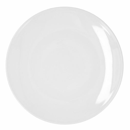 Flat plate Bidasoa Glacial Coupe Ceramic White (30 cm) (Pack 4x)