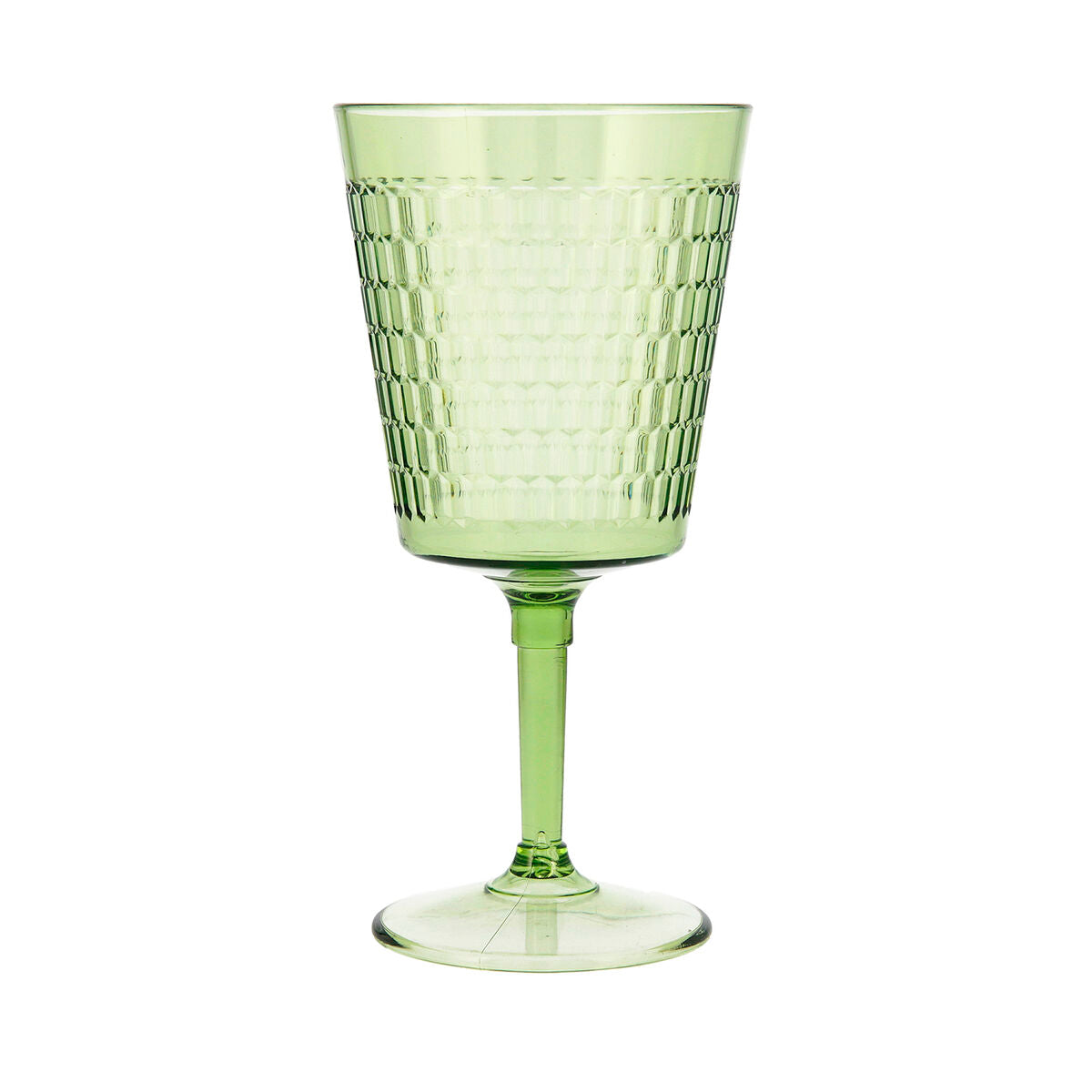 Wine glass Quid Viba Green Plastic 420 ml (12 Units) (Pack 12x)