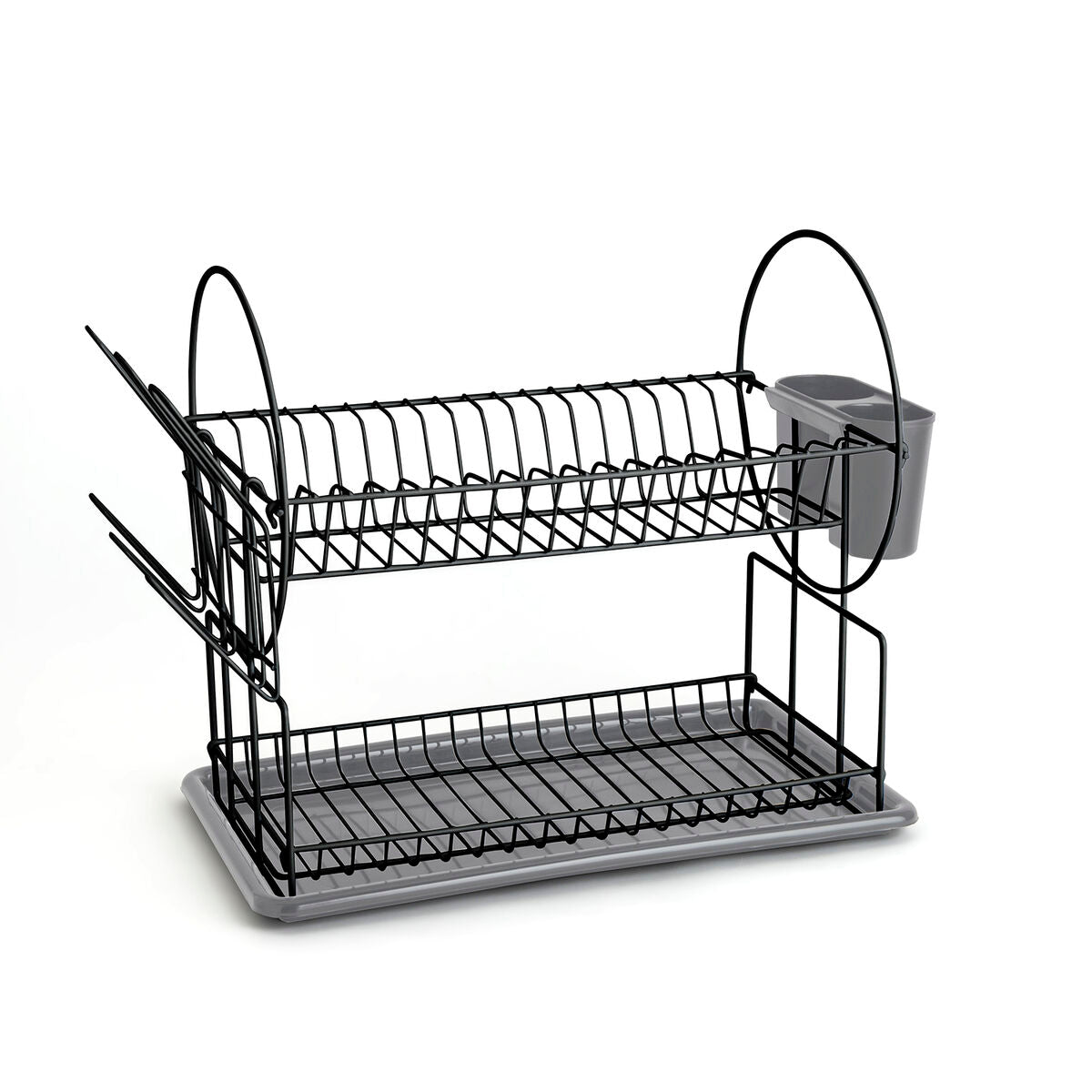 Drainer Quid Grey Metal (52 x 23 x 36 cm)