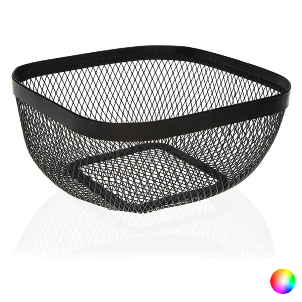 Fruit Bowl Metal Steel (26,5 x 12,5 x 26,5 cm)