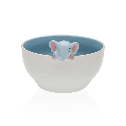 Bowl Versa Porcelain 15,8 x 9,5 x 14 cm Elephant