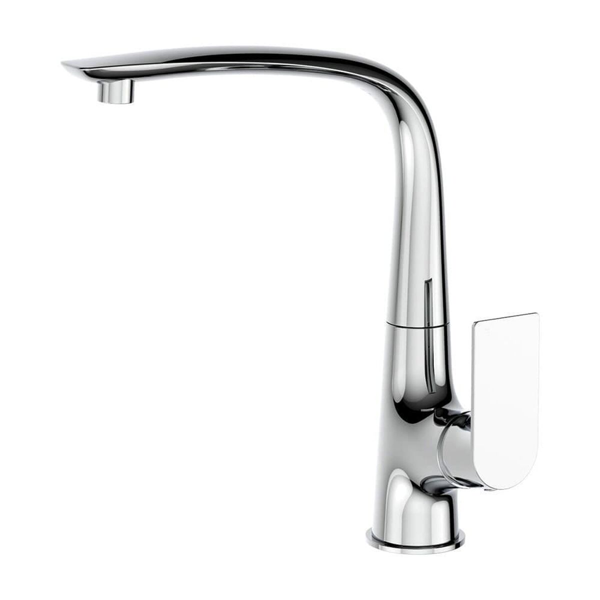 Mixer Tap EDM 01132 Cascais Silver Stainless steel Brass Zinc Sink