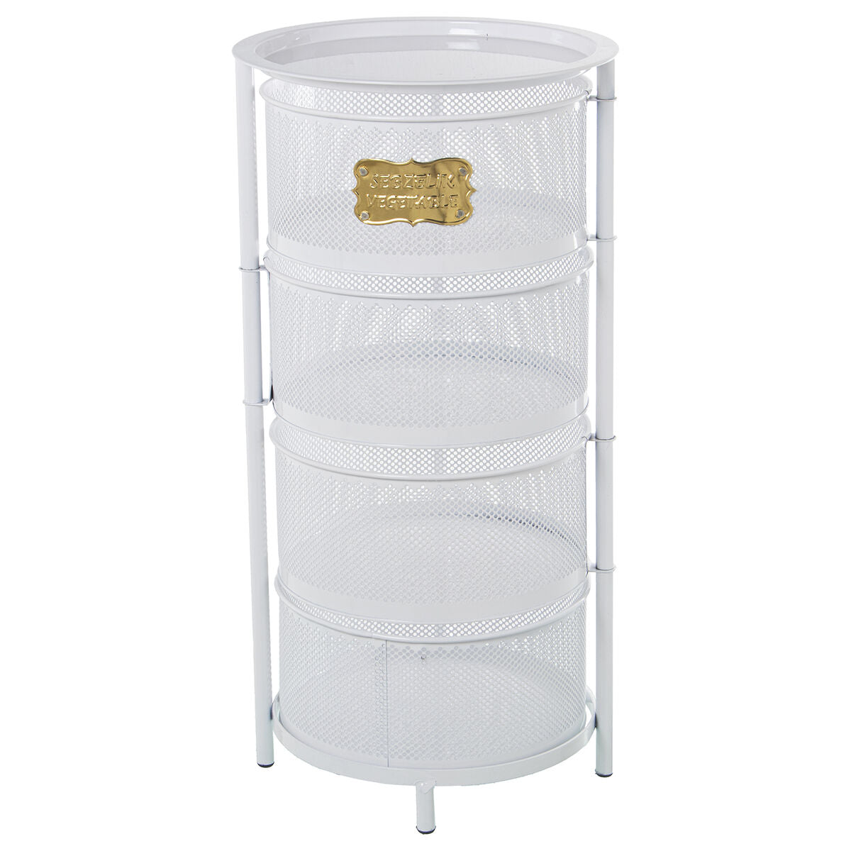 Vegetable trolley Alexandra House Living White Metal 32 x 65 x 32 cm