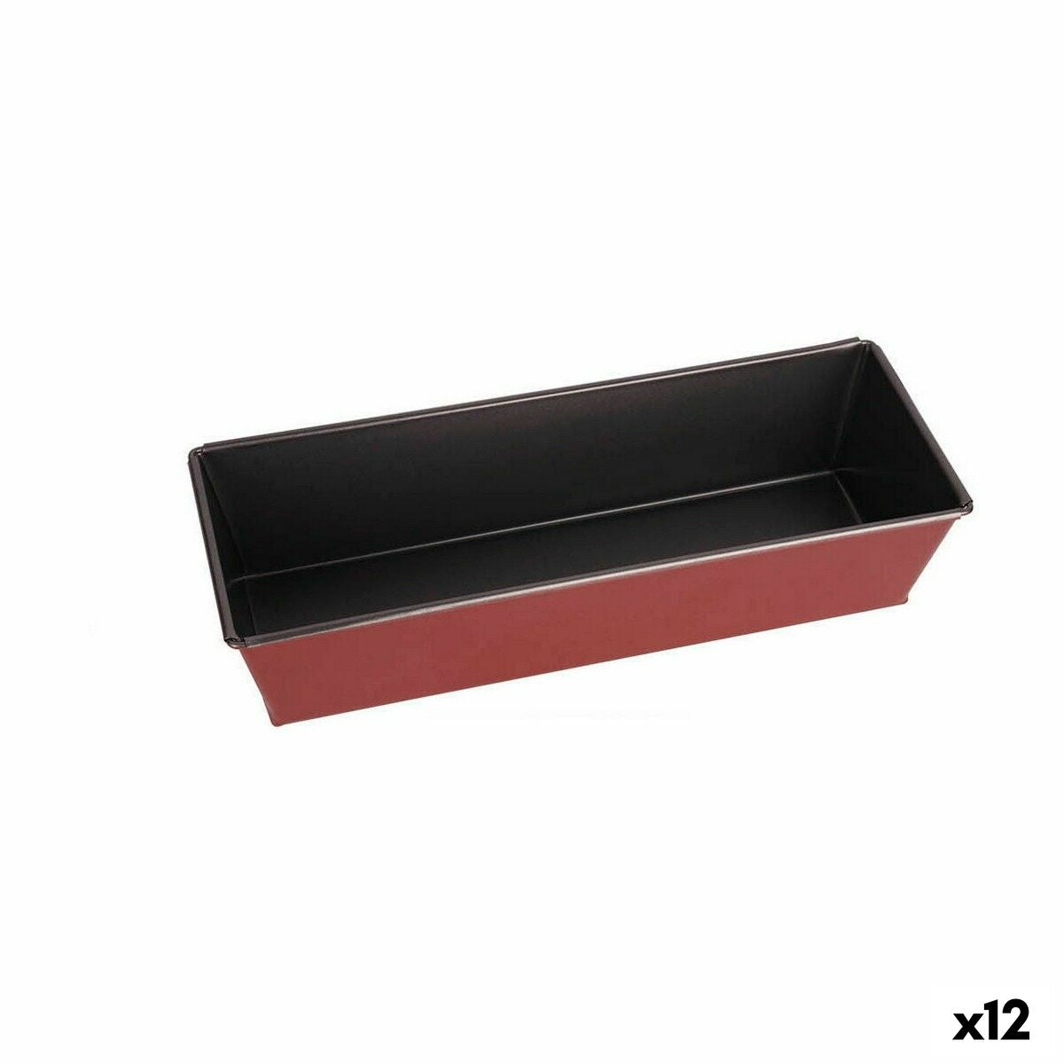 Oven Mould Quttin Cherry Carbon steel 31 x 11 x 7 cm (12 Units)