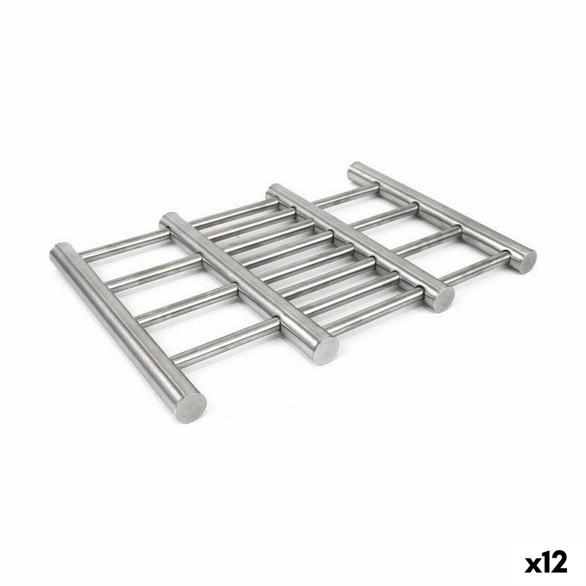 Foldable Table-top Mat Quttin 38 cm Stainless steel 23 x 20 x 2 cm (12 Units)