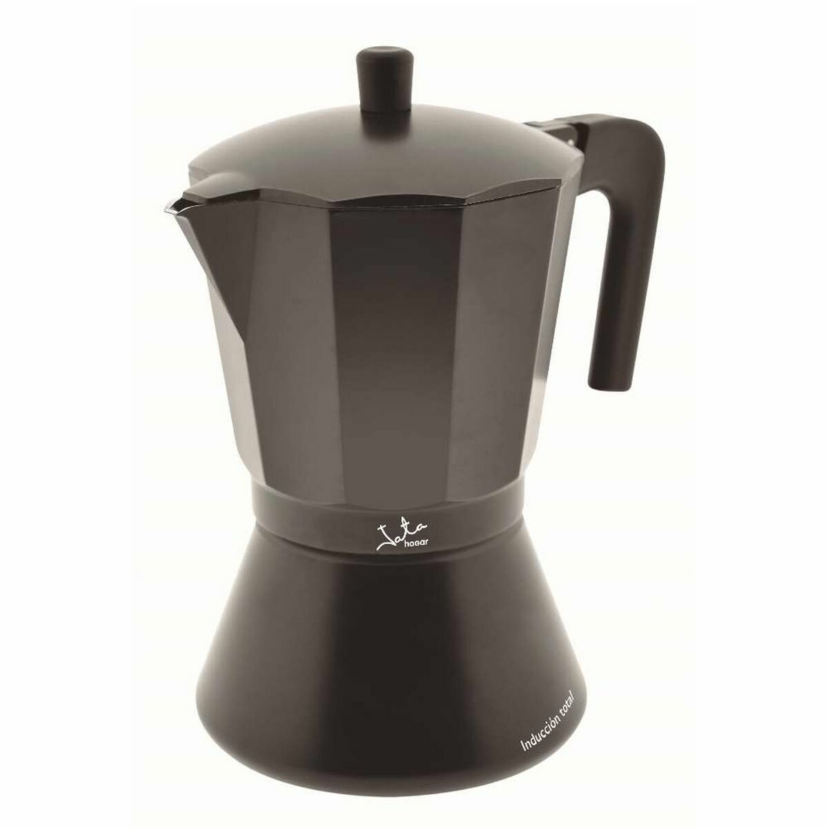 Italian Coffee Pot JATA CFI9 Black Aluminium 9 Cups