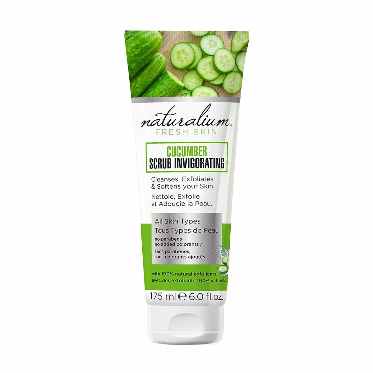 Body Exfoliator Naturalium Fresh Skin 175 ml Cucumber - Cleansers and exfoliants - Naturalium - Default Title