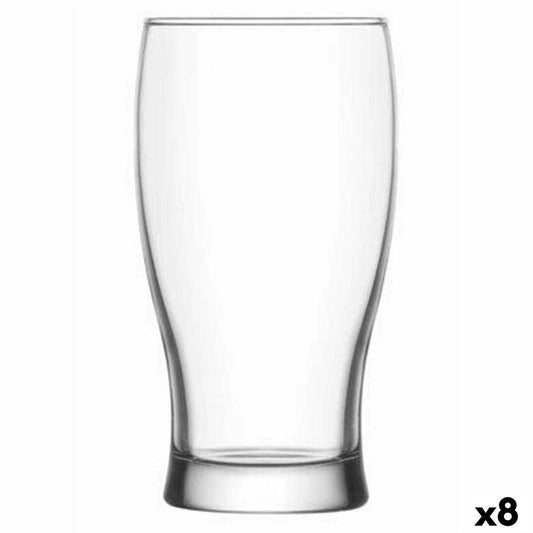 Beer Glass LAV Belek Transparent Crystal 6 Pieces (8 Units) (375 cc)