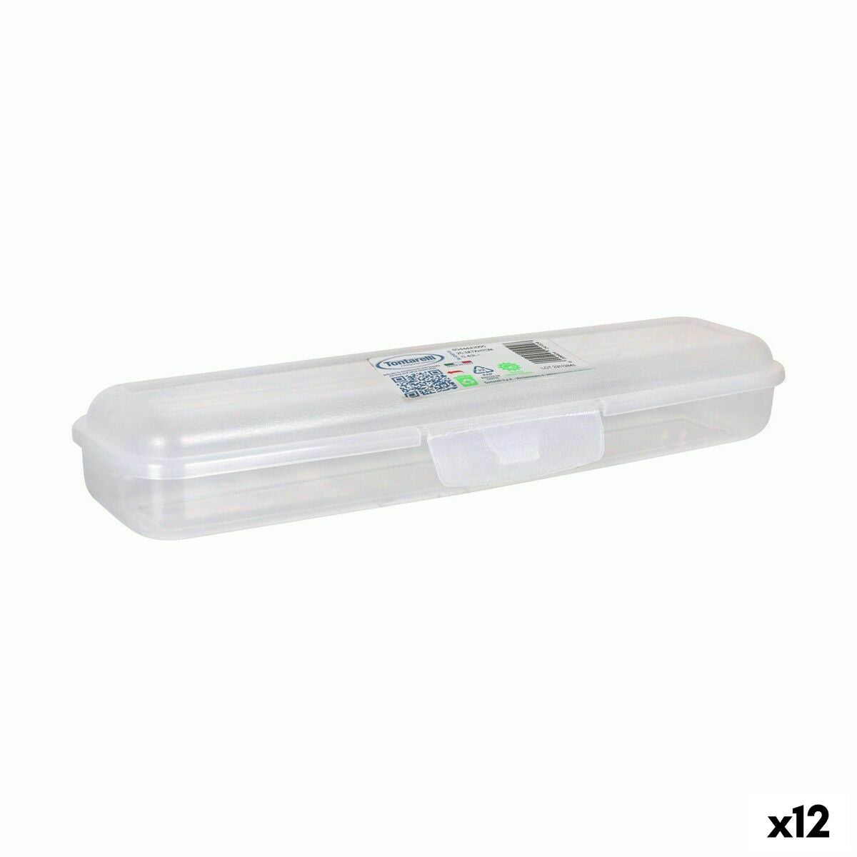 Lunch box Tontarelli Fill box Rectangular 26 x 7 x 4 cm (12 Units)