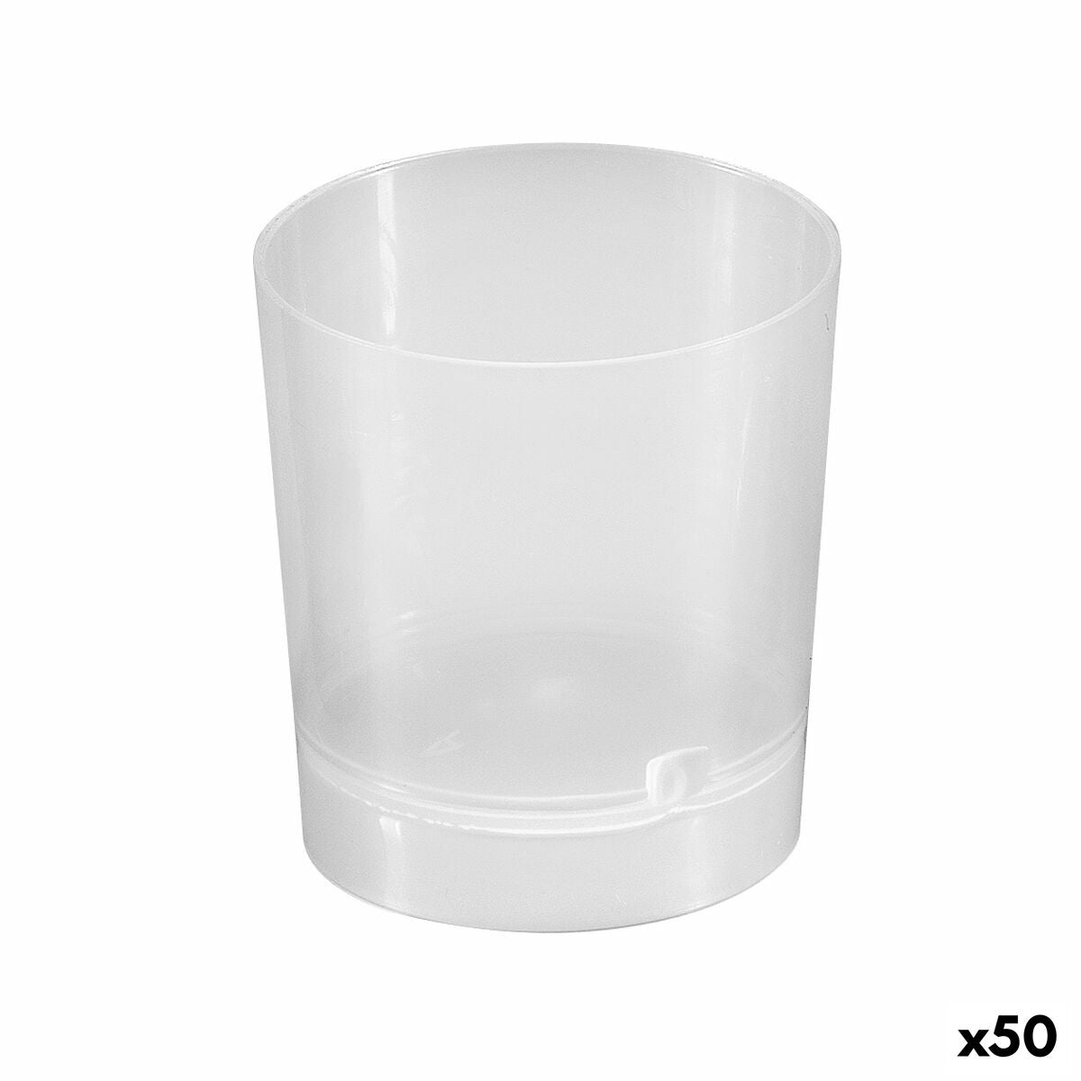 Set of Shot Glasses Algon Reusable Transparent 10 Pieces 35 ml (50 Units)