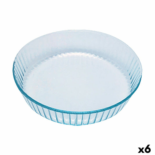 Oven Mould Pyrex Classic Circular Transparent 27 x 27 x 6 cm (6 Units)