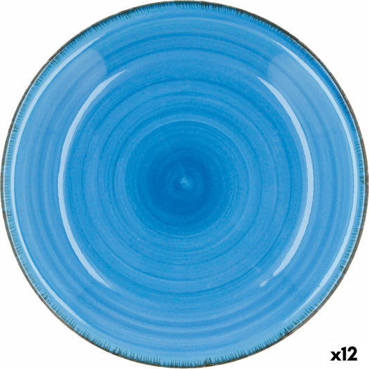 Deep Plate Quid Vita Blue Ceramic (ø 21,5 cm) (12 Units)