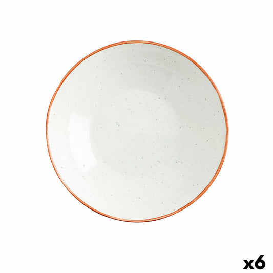 Deep Plate Ariane Terra Ceramic Beige (Ø 21 cm) (6 Units)