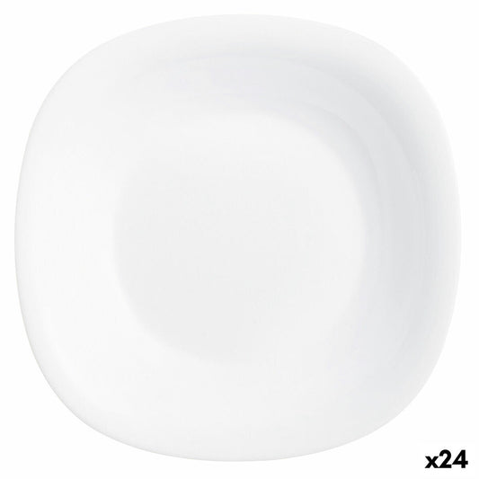 Deep Plate Luminarc Carine White Glass (Ø 23,5 cm) (24 Units)