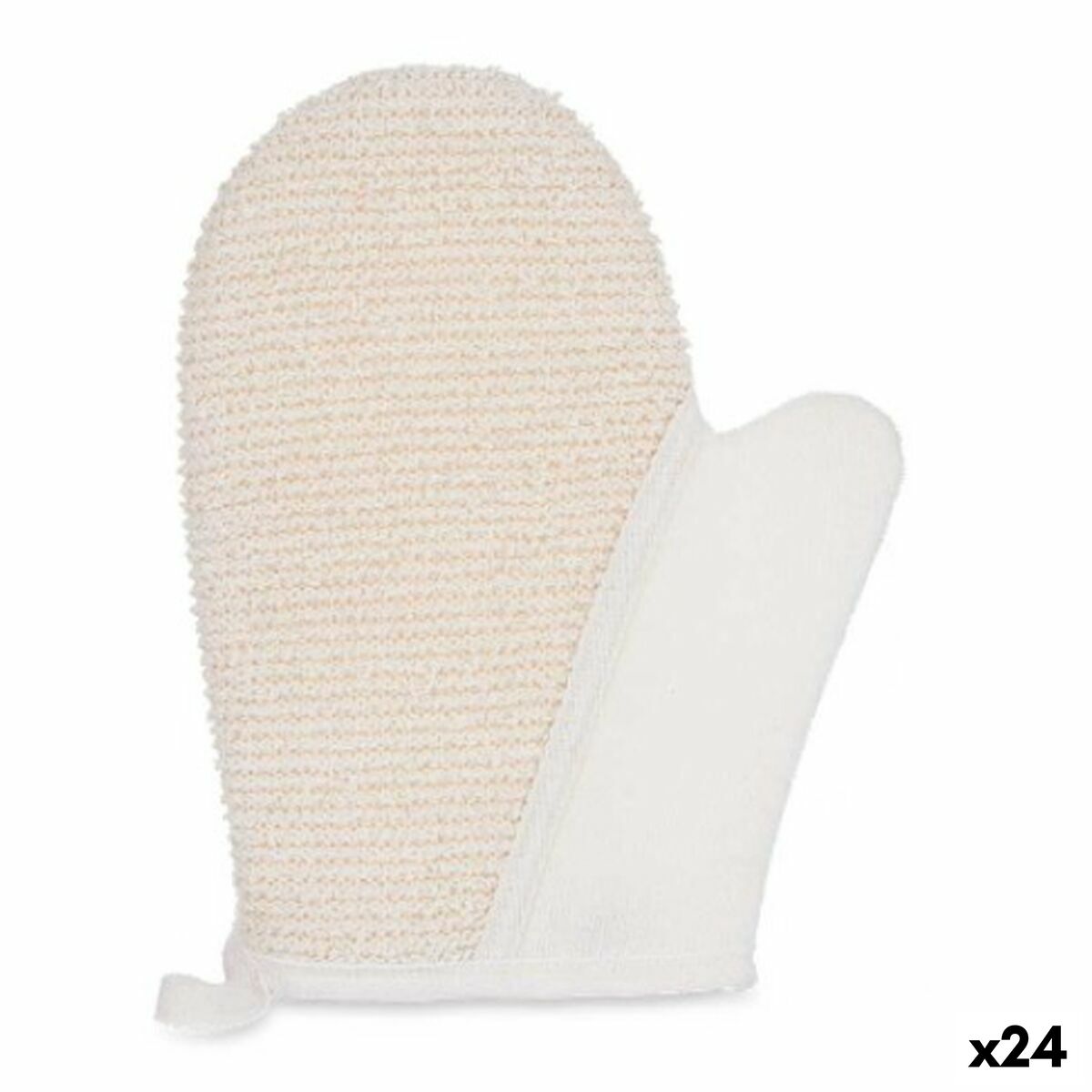 Bath Mitten White Beige (24 Units) byKim Berilo